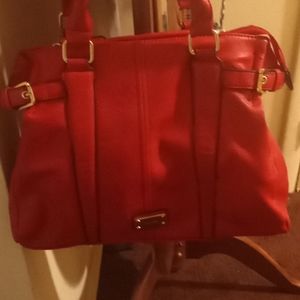 Red handbag
